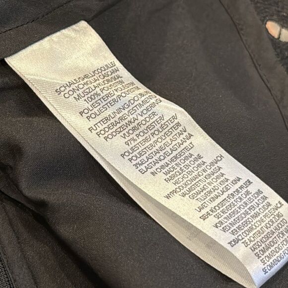 MILLY LENA PALM LACE EMBROIDERY SLEEVELESS PEPLUM BLOUSE IN BLACK S NWT - Picture 9 of 9